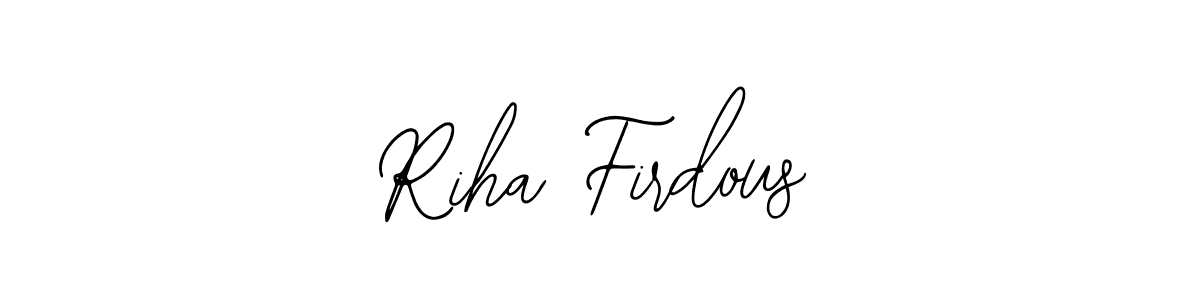 Also we have Riha Firdous name is the best signature style. Create professional handwritten signature collection using Bearetta-2O07w autograph style. Riha Firdous signature style 12 images and pictures png