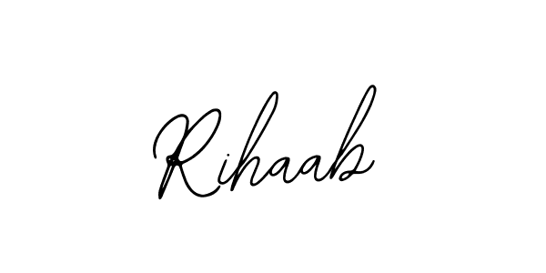 How to make Rihaab signature? Bearetta-2O07w is a professional autograph style. Create handwritten signature for Rihaab name. Rihaab signature style 12 images and pictures png