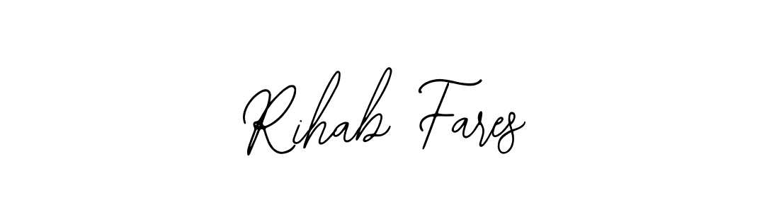 if you are searching for the best signature style for your name Rihab Fares. so please give up your signature search. here we have designed multiple signature styles  using Bearetta-2O07w. Rihab Fares signature style 12 images and pictures png