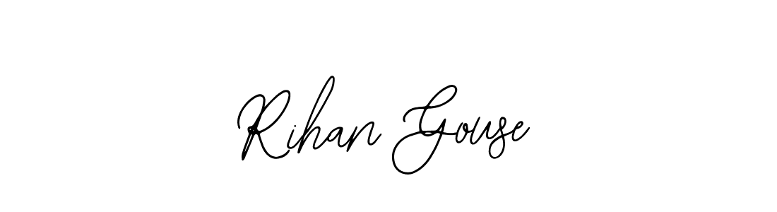 Design your own signature with our free online signature maker. With this signature software, you can create a handwritten (Bearetta-2O07w) signature for name Rihan Gouse. Rihan Gouse signature style 12 images and pictures png
