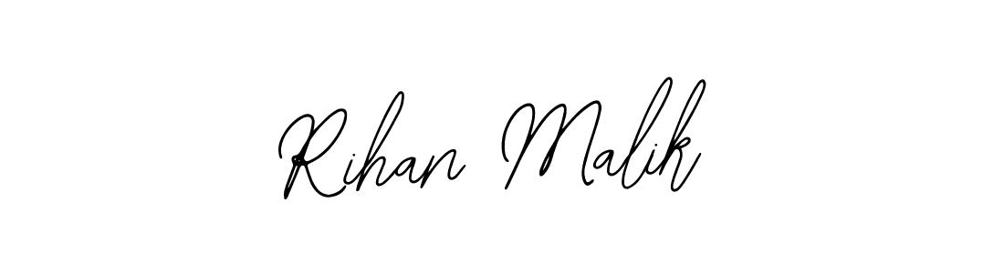 How to make Rihan Malik name signature. Use Bearetta-2O07w style for creating short signs online. This is the latest handwritten sign. Rihan Malik signature style 12 images and pictures png