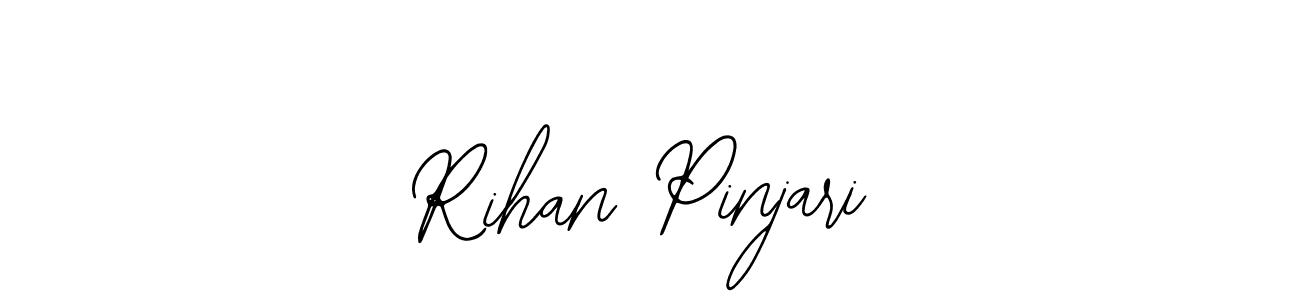 Similarly Bearetta-2O07w is the best handwritten signature design. Signature creator online .You can use it as an online autograph creator for name Rihan Pinjari. Rihan Pinjari signature style 12 images and pictures png