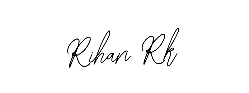 You should practise on your own different ways (Bearetta-2O07w) to write your name (Rihan Rk) in signature. don't let someone else do it for you. Rihan Rk signature style 12 images and pictures png