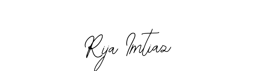 Use a signature maker to create a handwritten signature online. With this signature software, you can design (Bearetta-2O07w) your own signature for name Rija Imtiaz. Rija Imtiaz signature style 12 images and pictures png
