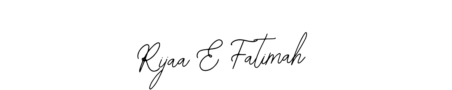 Similarly Bearetta-2O07w is the best handwritten signature design. Signature creator online .You can use it as an online autograph creator for name Rijaa E Fatimah. Rijaa E Fatimah signature style 12 images and pictures png