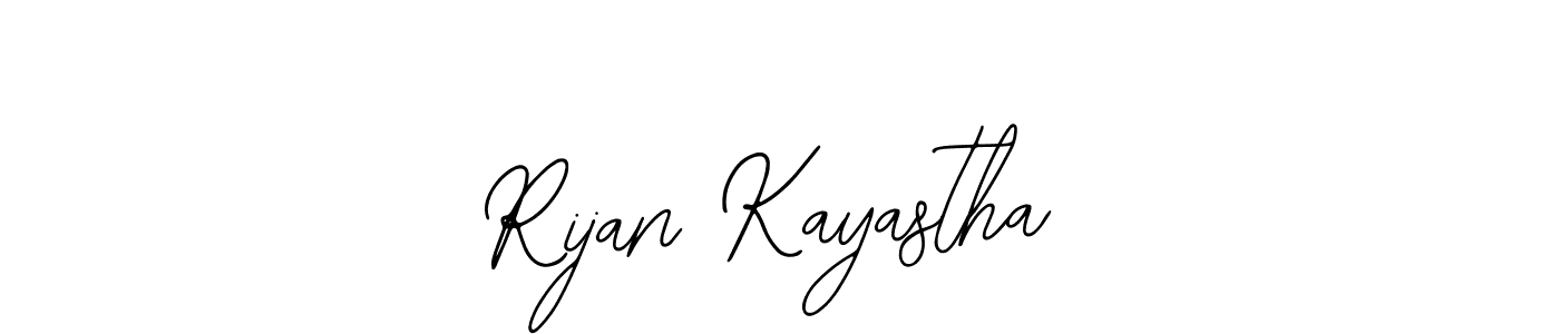 The best way (Bearetta-2O07w) to make a short signature is to pick only two or three words in your name. The name Rijan Kayastha include a total of six letters. For converting this name. Rijan Kayastha signature style 12 images and pictures png