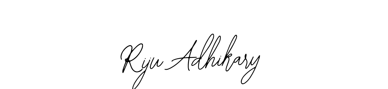 if you are searching for the best signature style for your name Riju Adhikary. so please give up your signature search. here we have designed multiple signature styles  using Bearetta-2O07w. Riju Adhikary signature style 12 images and pictures png