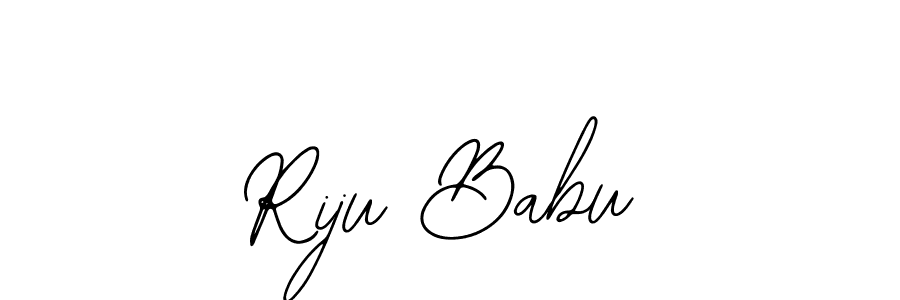 How to make Riju Babu name signature. Use Bearetta-2O07w style for creating short signs online. This is the latest handwritten sign. Riju Babu signature style 12 images and pictures png