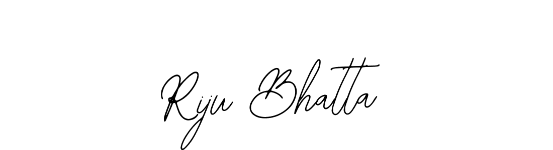 Use a signature maker to create a handwritten signature online. With this signature software, you can design (Bearetta-2O07w) your own signature for name Riju Bhatta. Riju Bhatta signature style 12 images and pictures png