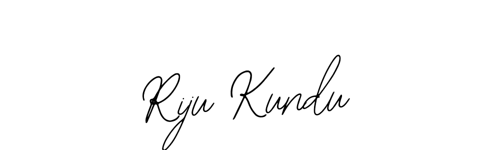 You should practise on your own different ways (Bearetta-2O07w) to write your name (Riju Kundu) in signature. don't let someone else do it for you. Riju Kundu signature style 12 images and pictures png