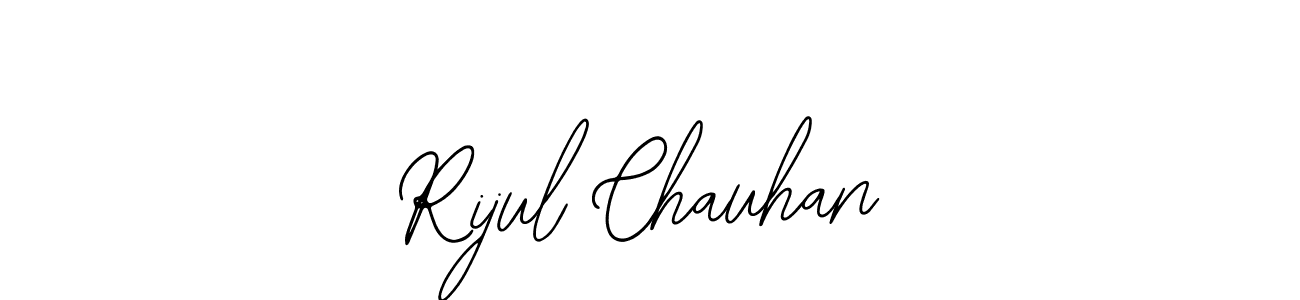 if you are searching for the best signature style for your name Rijul Chauhan. so please give up your signature search. here we have designed multiple signature styles  using Bearetta-2O07w. Rijul Chauhan signature style 12 images and pictures png