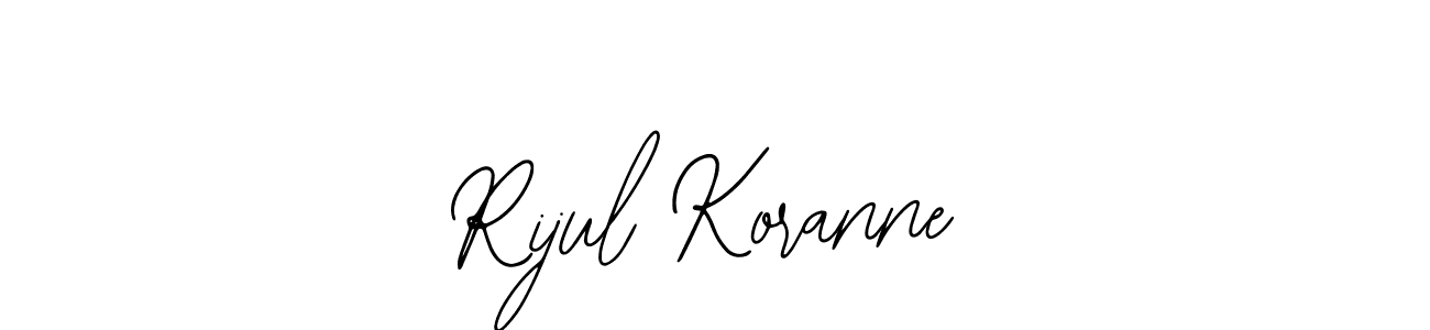 Design your own signature with our free online signature maker. With this signature software, you can create a handwritten (Bearetta-2O07w) signature for name Rijul Koranne. Rijul Koranne signature style 12 images and pictures png