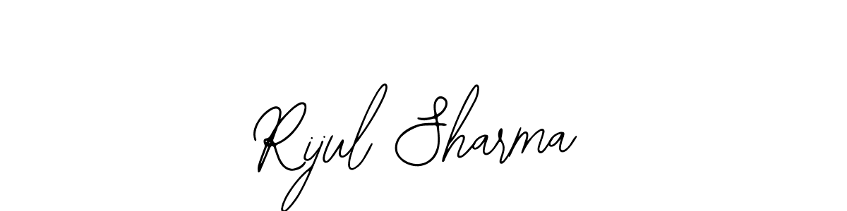 Also You can easily find your signature by using the search form. We will create Rijul Sharma name handwritten signature images for you free of cost using Bearetta-2O07w sign style. Rijul Sharma signature style 12 images and pictures png