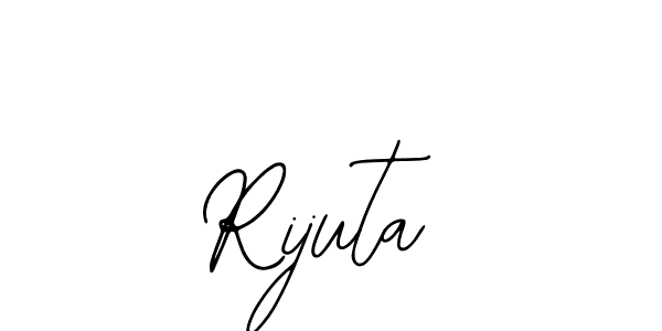 How to make Rijuta name signature. Use Bearetta-2O07w style for creating short signs online. This is the latest handwritten sign. Rijuta signature style 12 images and pictures png