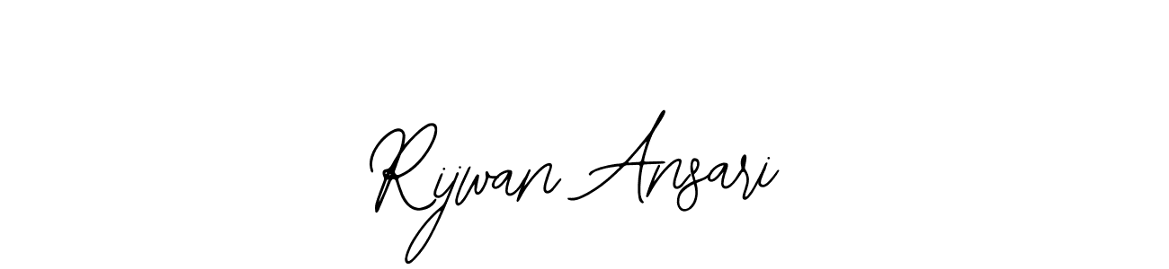 The best way (Bearetta-2O07w) to make a short signature is to pick only two or three words in your name. The name Rijwan Ansari include a total of six letters. For converting this name. Rijwan Ansari signature style 12 images and pictures png