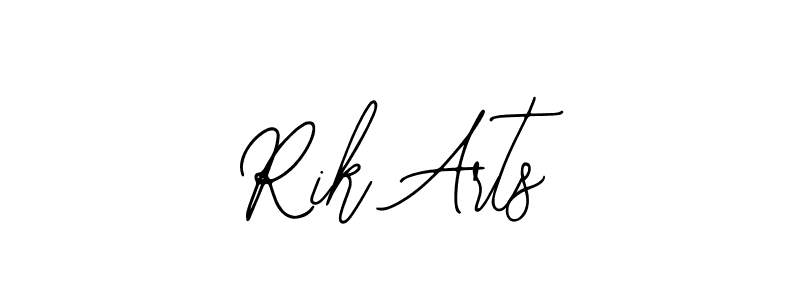 You should practise on your own different ways (Bearetta-2O07w) to write your name (Rik Arts) in signature. don't let someone else do it for you. Rik Arts signature style 12 images and pictures png
