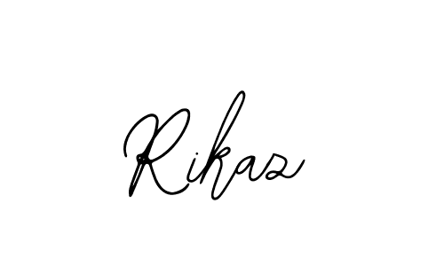 How to make Rikaz name signature. Use Bearetta-2O07w style for creating short signs online. This is the latest handwritten sign. Rikaz signature style 12 images and pictures png