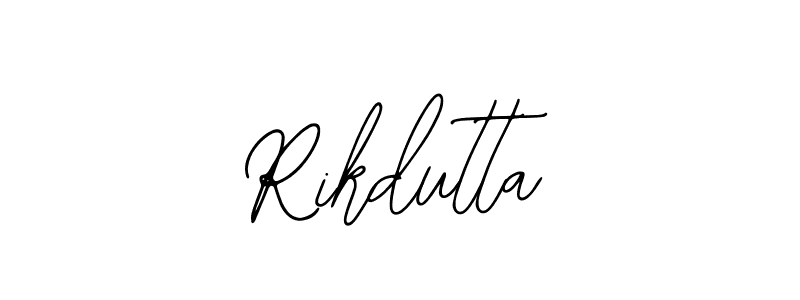 Use a signature maker to create a handwritten signature online. With this signature software, you can design (Bearetta-2O07w) your own signature for name Rikdutta. Rikdutta signature style 12 images and pictures png