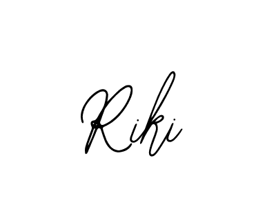 Use a signature maker to create a handwritten signature online. With this signature software, you can design (Bearetta-2O07w) your own signature for name Riki. Riki signature style 12 images and pictures png
