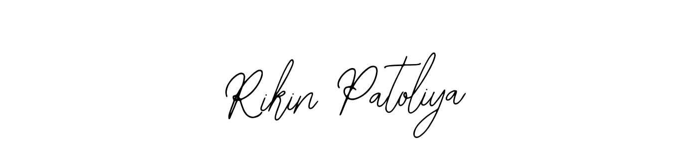 Also You can easily find your signature by using the search form. We will create Rikin Patoliya name handwritten signature images for you free of cost using Bearetta-2O07w sign style. Rikin Patoliya signature style 12 images and pictures png