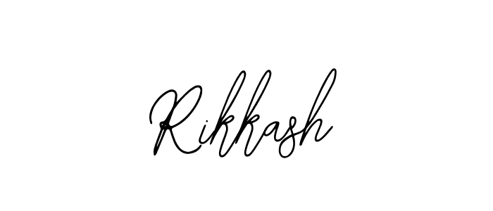 Bearetta-2O07w is a professional signature style that is perfect for those who want to add a touch of class to their signature. It is also a great choice for those who want to make their signature more unique. Get Rikkash name to fancy signature for free. Rikkash signature style 12 images and pictures png