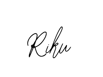 How to make Riku name signature. Use Bearetta-2O07w style for creating short signs online. This is the latest handwritten sign. Riku signature style 12 images and pictures png