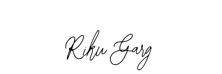 How to make Riku Garg name signature. Use Bearetta-2O07w style for creating short signs online. This is the latest handwritten sign. Riku Garg signature style 12 images and pictures png