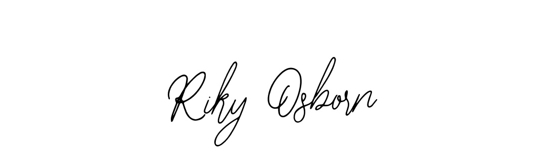 Design your own signature with our free online signature maker. With this signature software, you can create a handwritten (Bearetta-2O07w) signature for name Riky Osborn. Riky Osborn signature style 12 images and pictures png
