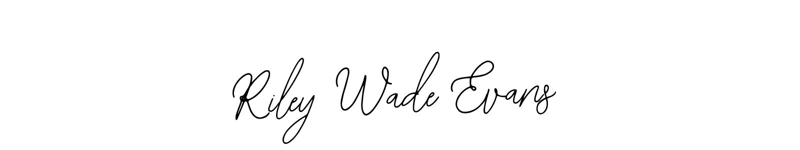 The best way (Bearetta-2O07w) to make a short signature is to pick only two or three words in your name. The name Riley Wade Evans include a total of six letters. For converting this name. Riley Wade Evans signature style 12 images and pictures png