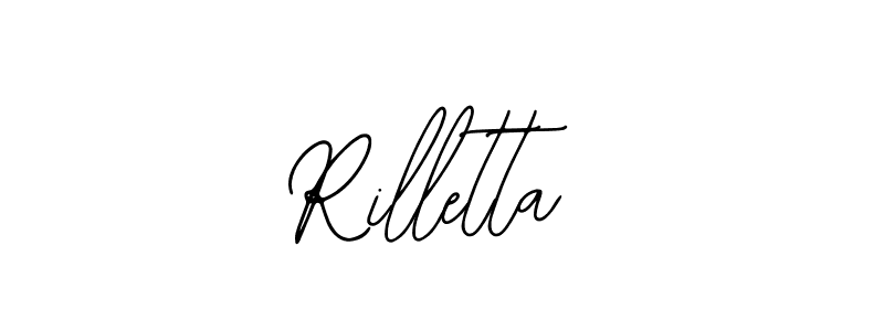 Similarly Bearetta-2O07w is the best handwritten signature design. Signature creator online .You can use it as an online autograph creator for name Rilletta. Rilletta signature style 12 images and pictures png
