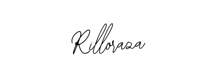 Use a signature maker to create a handwritten signature online. With this signature software, you can design (Bearetta-2O07w) your own signature for name Rilloraza. Rilloraza signature style 12 images and pictures png