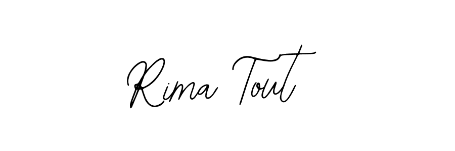 The best way (Bearetta-2O07w) to make a short signature is to pick only two or three words in your name. The name Rima Tout include a total of six letters. For converting this name. Rima Tout signature style 12 images and pictures png