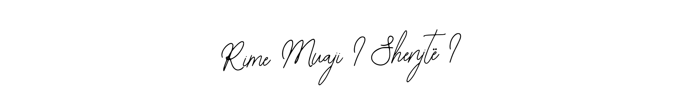 Use a signature maker to create a handwritten signature online. With this signature software, you can design (Bearetta-2O07w) your own signature for name Rime Muaji I Shenjtë I. Rime Muaji I Shenjtë I signature style 12 images and pictures png