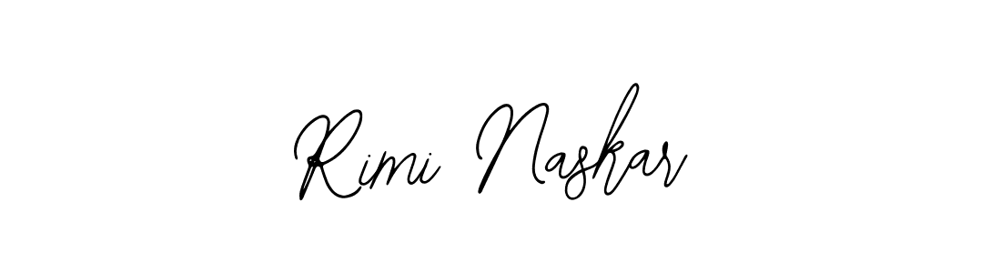 How to make Rimi Naskar name signature. Use Bearetta-2O07w style for creating short signs online. This is the latest handwritten sign. Rimi Naskar signature style 12 images and pictures png