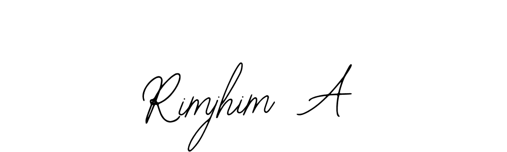 How to make Rimjhim  A name signature. Use Bearetta-2O07w style for creating short signs online. This is the latest handwritten sign. Rimjhim  A signature style 12 images and pictures png