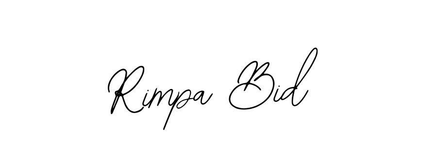 How to Draw Rimpa Bid signature style? Bearetta-2O07w is a latest design signature styles for name Rimpa Bid. Rimpa Bid signature style 12 images and pictures png