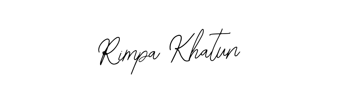 Create a beautiful signature design for name Rimpa Khatun. With this signature (Bearetta-2O07w) fonts, you can make a handwritten signature for free. Rimpa Khatun signature style 12 images and pictures png