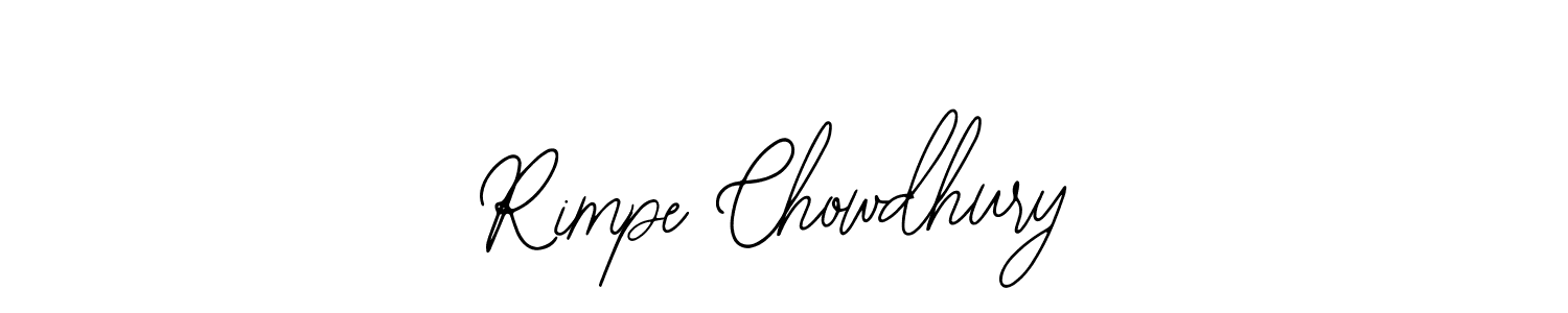 You should practise on your own different ways (Bearetta-2O07w) to write your name (Rimpe Chowdhury) in signature. don't let someone else do it for you. Rimpe Chowdhury signature style 12 images and pictures png