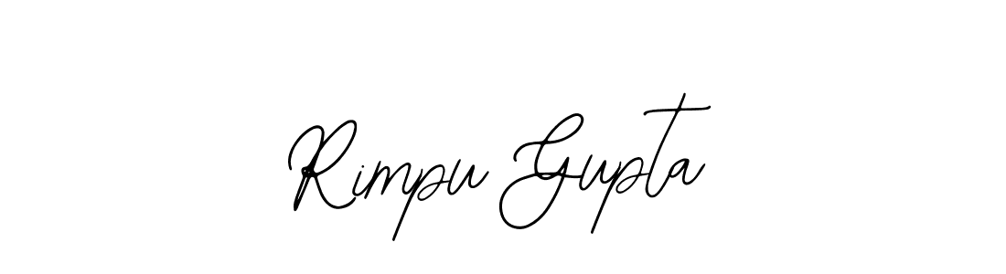 How to make Rimpu Gupta name signature. Use Bearetta-2O07w style for creating short signs online. This is the latest handwritten sign. Rimpu Gupta signature style 12 images and pictures png