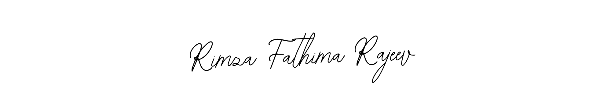 You can use this online signature creator to create a handwritten signature for the name Rimza Fathima Rajeev. This is the best online autograph maker. Rimza Fathima Rajeev signature style 12 images and pictures png