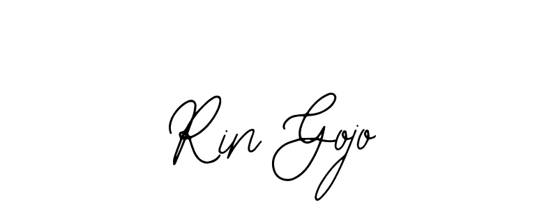 You should practise on your own different ways (Bearetta-2O07w) to write your name (Rin Gojo) in signature. don't let someone else do it for you. Rin Gojo signature style 12 images and pictures png