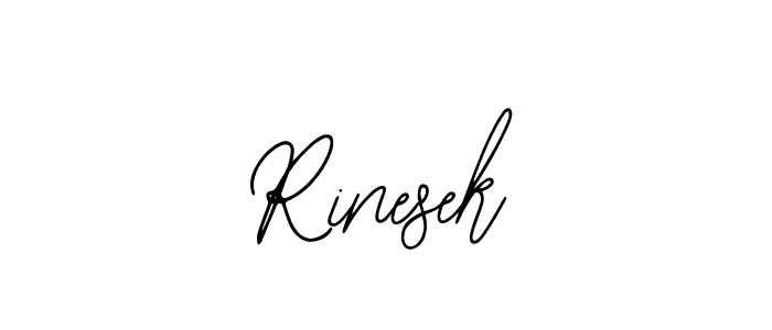 Make a beautiful signature design for name Rinesek. With this signature (Bearetta-2O07w) style, you can create a handwritten signature for free. Rinesek signature style 12 images and pictures png