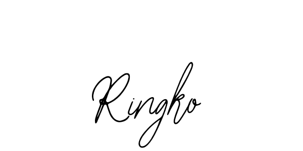 How to make Ringko signature? Bearetta-2O07w is a professional autograph style. Create handwritten signature for Ringko name. Ringko signature style 12 images and pictures png