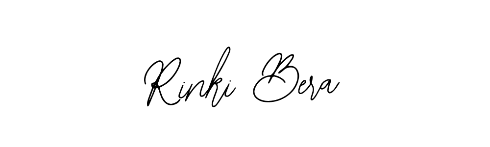 How to make Rinki Bera name signature. Use Bearetta-2O07w style for creating short signs online. This is the latest handwritten sign. Rinki Bera signature style 12 images and pictures png