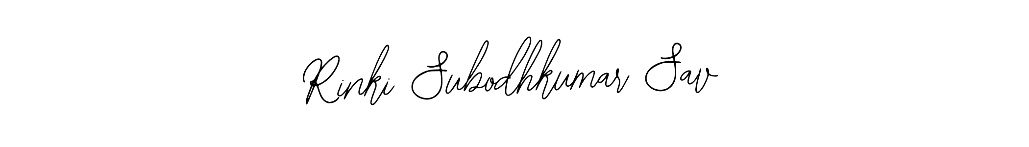Design your own signature with our free online signature maker. With this signature software, you can create a handwritten (Bearetta-2O07w) signature for name Rinki Subodhkumar Sav. Rinki Subodhkumar Sav signature style 12 images and pictures png