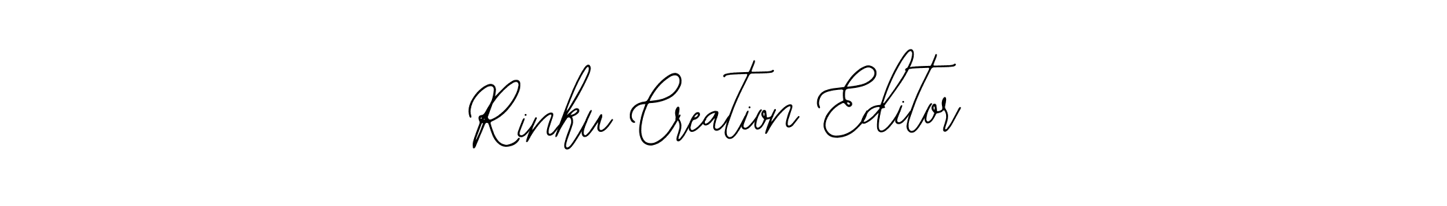 Design your own signature with our free online signature maker. With this signature software, you can create a handwritten (Bearetta-2O07w) signature for name Rinku Creation Editor. Rinku Creation Editor signature style 12 images and pictures png