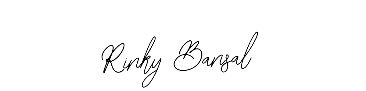 Use a signature maker to create a handwritten signature online. With this signature software, you can design (Bearetta-2O07w) your own signature for name Rinky Bansal. Rinky Bansal signature style 12 images and pictures png