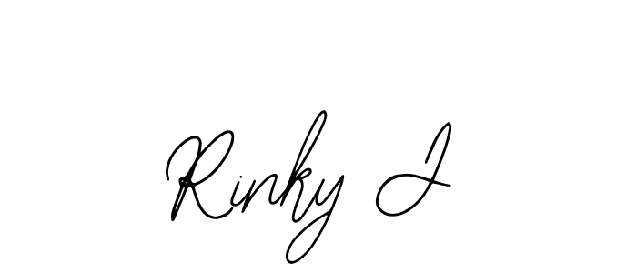 Design your own signature with our free online signature maker. With this signature software, you can create a handwritten (Bearetta-2O07w) signature for name Rinky J. Rinky J signature style 12 images and pictures png