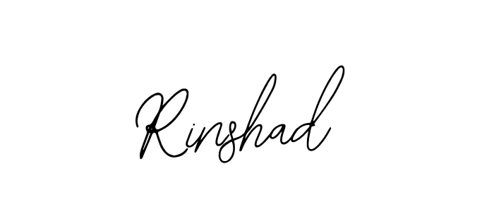 Use a signature maker to create a handwritten signature online. With this signature software, you can design (Bearetta-2O07w) your own signature for name Rinshad. Rinshad signature style 12 images and pictures png