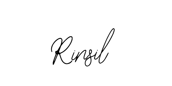 Rinsil stylish signature style. Best Handwritten Sign (Bearetta-2O07w) for my name. Handwritten Signature Collection Ideas for my name Rinsil. Rinsil signature style 12 images and pictures png